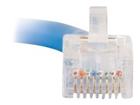 C2G Cat5e Non-Booted Unshielded (UTP) Network Patch Cable - Kytkentäkaapeli - RJ-45 (uros) to RJ-45 (uros) - 3 m - UTP - CAT 5e - säikeinen, uniboot - sininen 83024