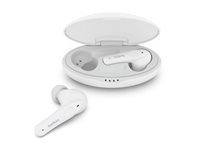 Belkin SoundForm Nano for Kids - Aidosti langattomat kuulokkeet mikrofonilla varustettu - korvansisäiset - Bluetooth - valkoinen PAC003BTWH