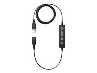 Jabra LINK 260 - Kuulokesovitin - USB uros to Pikairrotus malleihin BIZ 2300 Duo, 2300 MS QD Mono, 2300 QD Mono, 2400 Duo, 2400 Mono Headband 260-09