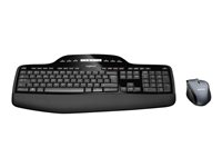 Logitech Wireless Desktop MK710 - Näppäimistö- ja hiiri -pakkaus - langaton - 2.4 GHz - Pohjoismaat 920-002443