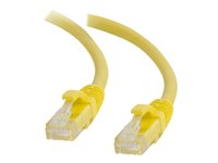 C2G Cat5e Booted Unshielded (UTP) Network Patch Cable - Kytkentäkaapeli - RJ-45 (uros) to RJ-45 (uros) - 5 m - UTP - CAT 5e - valettu, piikitön, säikeinen - keltainen 83245