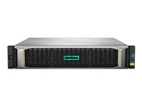 HPE Modular Smart Array 2052 SAN Dual Controller SFF Storage - SSD/kiintolevyasema - 1.6 Tt - 24 telineet (SAS-2) - SSD 800 GB x 2 - telineasennettava - 2U Q1J03B