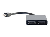 C2G Mini DisplayPort 1.2 to Dual DisplayPort MST Hub - Video/audiojaotin - 2 x DisplayPort - työpöytä 84290