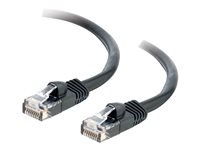 C2G Cat5e Booted Unshielded (UTP) Network Patch Cable - Kytkentäkaapeli - RJ-45 (uros) to RJ-45 (uros) - 1.5 m - UTP - CAT 5e - valettu, piikitön, säikeinen - musta 83182