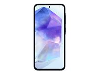 Samsung Galaxy A55 - 5G älypuhelin - Kaksois-SIM - RAM 8 Gt / sisäinen muisti 256 Gt - microSD slot - OLED-näyttö - 6.6" - 2340 x 1080 pikseliä (120 Hz) - 3 takakameraa 50 megapikseliä, 12 MP, 5 MP - front camera 32 MP - awesome navy SM-A556BZKCEUB