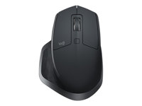 Logitech MX Master 2S - Hiiri - laser - 7 painiketta - langaton - Bluetooth, 2.4 GHz - USB Logitech Unifying -vastaanotin - grafiitti malleihin Komplett Office Micro R9 910-005966