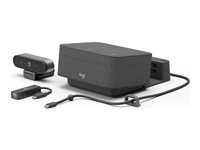 Logitech Logi Dock Focus Room Kit - Videoneuvottelupakkaus (Logitech BRIO Ultra HD Pro Webcam, Logitech Logi Dock) - optimoitu UC:lle 991-000452