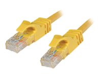 C2G Cat6 Booted Unshielded (UTP) Network Patch Cable - Kytkentäkaapeli - RJ-45 (uros) to RJ-45 (uros) - 5 m - UTP - CAT 6 - valettu, piikitön, säikeinen - keltainen 83470