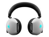 Alienware Dual-Mode Wireless Gaming Headset AW720H - Kuulokkeet + mikrofoni - täysikokoinen - 2,4 GHz - langaton, langallinen - 3,5 mm jakkiliitin - kuunvalo AW720H-W-DEAM