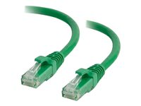 C2G Cat5e Booted Unshielded (UTP) Network Patch Cable - Kytkentäkaapeli - RJ-45 (uros) to RJ-45 (uros) - 2 m - UTP - CAT 5e - valettu, piikitön, säikeinen - vihreä 83203