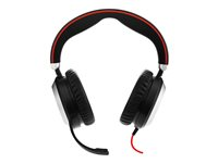 Jabra Evolve 80 MS stereo - Kuulokkeet + mikrofoni - täysikokoinen - langallinen - aktiivinen melunpoisto 7899-823-189