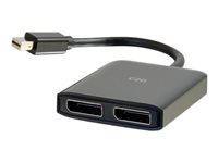 C2G Mini DisplayPort 1.2 to Dual DisplayPort MST Hub - Video/audiojaotin - 2 x DisplayPort - työpöytä 84290