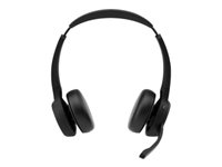 Cisco Headset 722 - Kuulokkeet + mikrofoni - korvien päällä - Bluetooth - langaton - hiilen musta - Cisco Webex Certified BUN-722+CAMD-C-WW