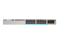 Cisco Catalyst 9300L - Network Essentials - kytkin - L3 - 24 x 10/100/1000 + 4 x 10 Gigabit SFP+ (maa-satelliittiyhteys) - telineeseen asennettava C9300L-24T-4X-E