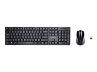 Kensington Pro Fit Low-Profile Desktop Set - Näppäimistö- ja hiiri -pakkaus - langaton - 2.4 GHz - Iso-Britannia K75230UK