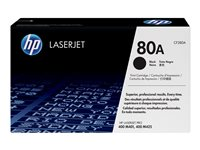 HP 80A - Musta - alkuperäinen - LaserJet - väriainekasetti (CF280A) malleihin LaserJet Pro 400 M401, MFP M425 CF280A