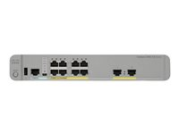 Cisco Catalyst 3560CX-8PT-S - Kytkin - Hallinnoitu - 10 x 10/100/1000 (PoE+) - työpöytä, telineeseen asennettava, DIN-kiskoon kiinnitettävä, seinään asennettava - PoE+ (146 W) WS-C3560CX-8PT-S