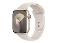 Apple - Hihna tuotteelle älykello - 45 mm - S/M-koko - tähtivalo MT3H3ZM/A