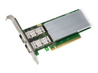 Intel Ethernet Network Adapter E810-CQDA2 - Verkkosovitin - PCIe 4.0 x16 matala profiili - QSFP28 x 2 E810CQDA2