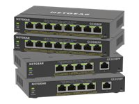 NETGEAR Plus GS308EPP - Kytkin - smart - 8 x 10/100/1000 (PoE+) - työpöytä, seinään asennettava - PoE+ (123 W) GS308EPP-100PES