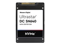 WD Ultrastar DC SN640 WUS4CB080D7P3E3 - SSD - 800 GB - sisäinen - 2.5" - U.2 PCIe 3.1 x4 (NVMe) - AES 256 bittiä 0TS1952