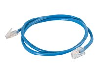 C2G Cat5e Non-Booted Unshielded (UTP) Network Patch Cable - Kytkentäkaapeli - RJ-45 (uros) to RJ-45 (uros) - 2 m - UTP - CAT 5e - säikeinen, uniboot - sininen 83023