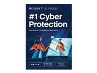 Acronis True Image Premium - Tilauslisenssi (1 vuosi) - 3 tietokonetta, rajaton määrä mobiililaitteita, 1 Tt pilvitallennustila - lataus - Win, Mac, Android, iOS HOQASHLOS