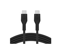 Belkin BoostCharge - USB-kaapeli - 24 pin USB-C (uros) to 24 pin USB-C (uros) - 1 m - musta CAB009BT1MBK