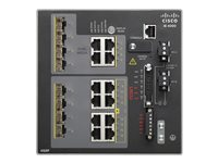 Cisco Industrial Ethernet 4000 Series - Kytkin - Hallinnoitu - 4 x 10/100 + 4 x 10/100 (PoE+) + 4 x combo Gigabit SFP - DIN-kiskoon kiinnitettävä - PoE+ - DC power - TAA-yhteensopiva IE-4000-4T4P4G-E