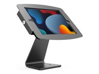 Compulocks iPad Mini 8.3" Space Enclosure Rotating Counter Stand - Asennuspakkaus (jalus alusta, kotelo) malleihin tabletti - pyörivä kotelo - lukittava - korkealaatuinen alumiini - musta -näytön koko: 8.3" -kiinnitysliitäntä: 100 x 100 mm - tiskin yläosa malleihin Apple iPad mini (6. sukupolvi) 303B830IPMSB