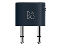 Bang & Olufsen - Lentokoneen äänisovitin - mono mini jack uros to mini-phone stereo 3.5 mm naaras - laivastonsininen malleihin Beoplay H95 1266504