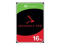 Seagate IronWolf Pro ST16000NT001 - Kiintolevyasema - 16 Tt - sisäinen - 3.5" - SATA 6Gb/s - 7200 kierrosta/min - puskuri: 256 Mt - sekä 3 vuoden Seagate Rescue Data Recovery ST16000NT001