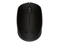 Logitech M171 - Hiiri - oikea- ja vasenkätiselle - langaton - 2.4 GHz - USB johdoton vastaanotin - musta 910-004424