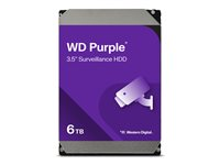 WD Purple WD63PURZ - Kiintolevyasema - 6 Tt - sisäinen - 3.5" - SATA 6Gb/s - puskuri: 256 Mt WD63PURZ